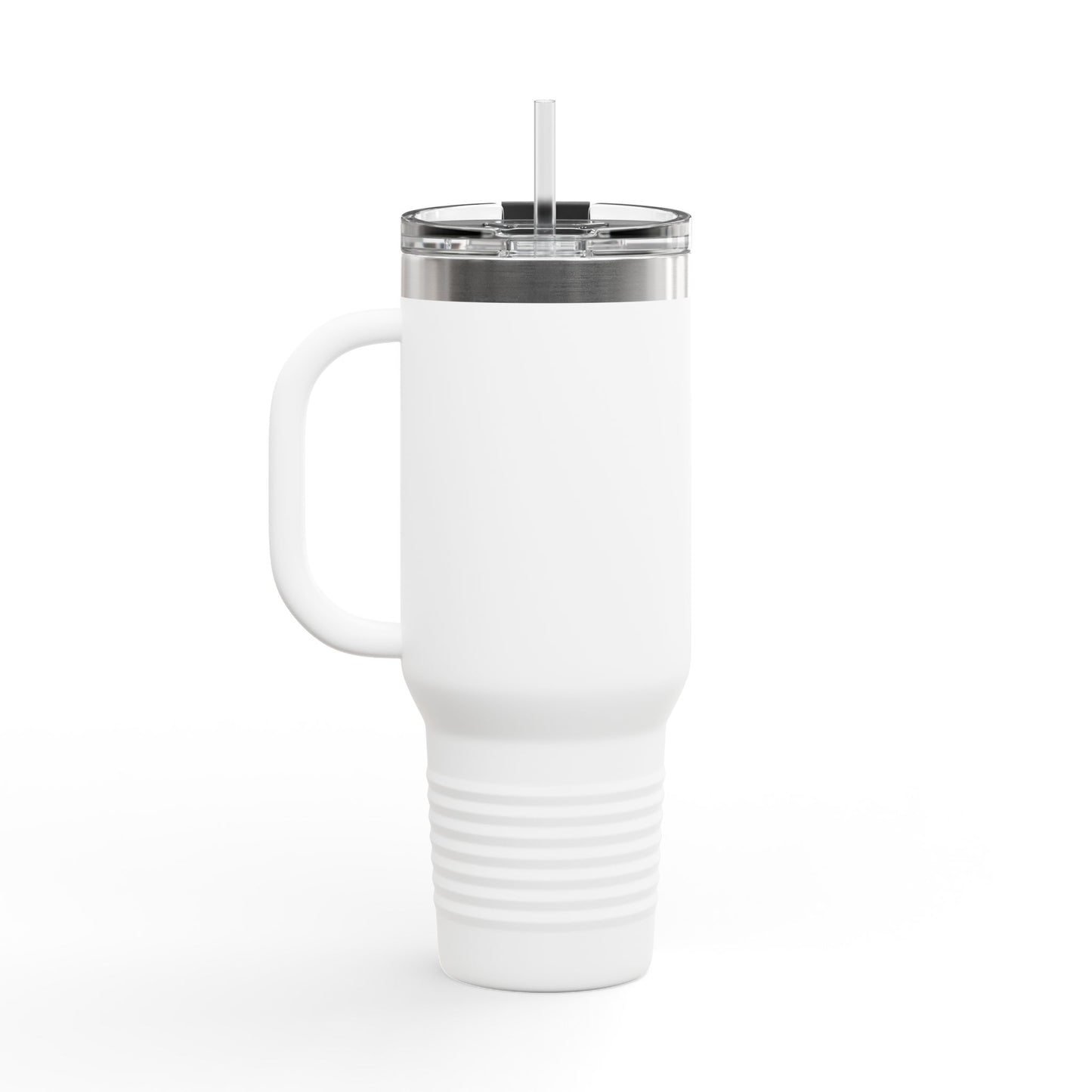 Florida Orange Blossom Stainless Steel Tumbler with Handle – 40oz Travel Mug with Straw