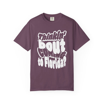 “Thinking ’Bout Coming to Florida? DON’T” Unisex Softstyle Graphic Tee