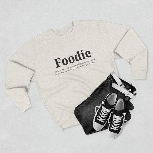 “Foodie (n.)” Minimalist Definition Sweatshirt | For Food Lovers & Reviewers