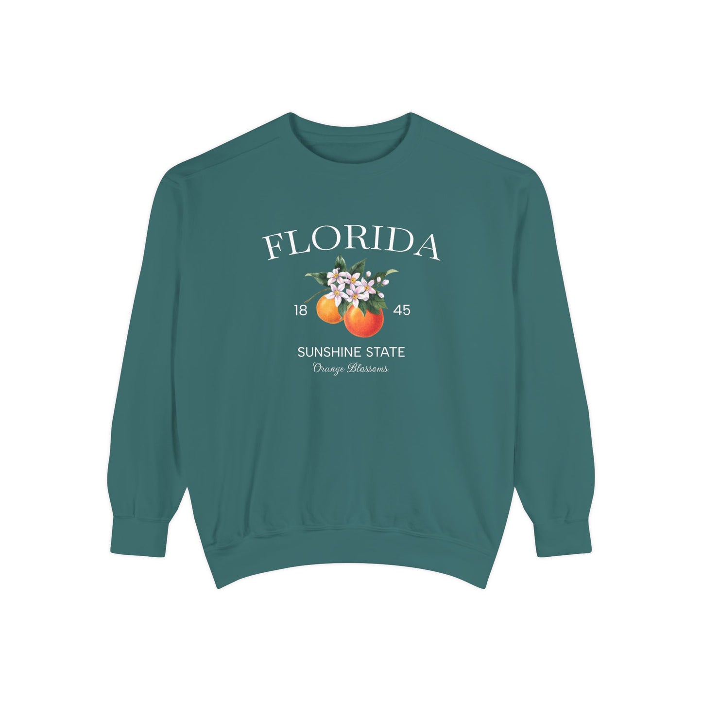 Florida Sunshine State Sweatshirt – Orange Blossom Vintage Design (Women’s)