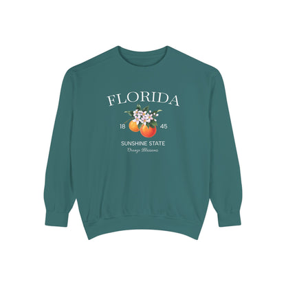 Florida Sunshine State Sweatshirt – Orange Blossom Vintage Design (Women’s)