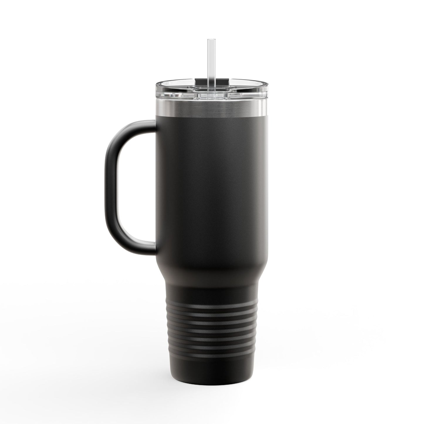 Florida Orange Blossom Stainless Steel Tumbler with Handle – 40oz Travel Mug with Straw