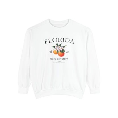 Florida Sunshine State Sweatshirt – Orange Blossom Vintage Design (Women’s)